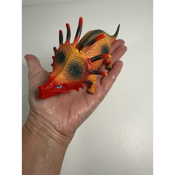 Vtg Dinosaur Toy Lot of 10 Assorted Mixed T Rex Creative Play Plastic Rubber - Picture 6 of 6